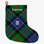 Clan Paterson Tartan Grote Kerstsok (Voorkant)