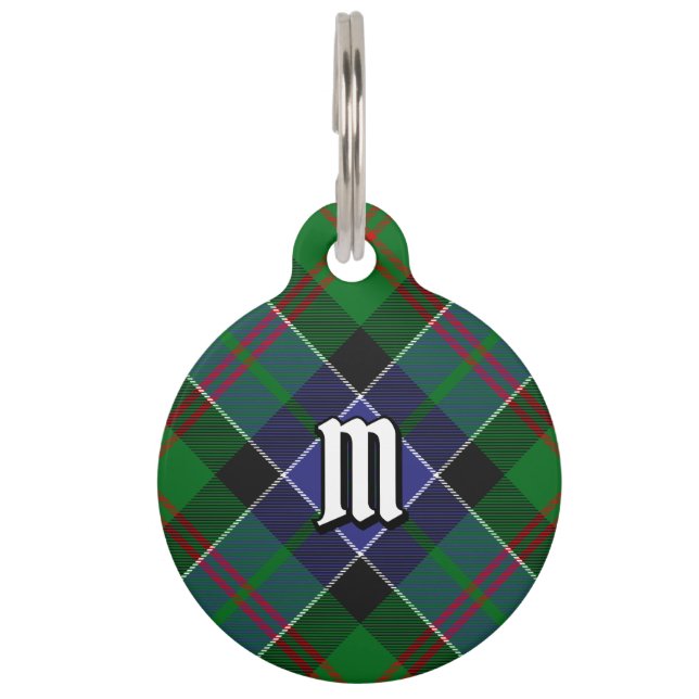 Clan Paterson Tartan Huisdierpenning (Voorkant)