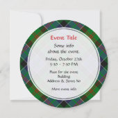 Clan Paterson Tartan Kaart (Achterkant)