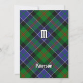 Clan Paterson Tartan Kaart (Voorkant)