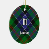 Clan Paterson Tartan Keramisch Ornament (Rechts)