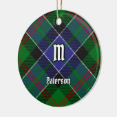 Clan Paterson Tartan Keramisch Ornament (Links)