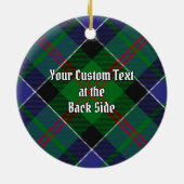 Clan Paterson Tartan Keramisch Ornament (Achterkant)