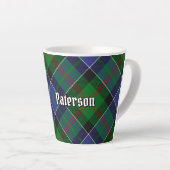 Clan Paterson Tartan Latte Mok (Rechterhoek)