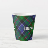 Clan Paterson Tartan Latte Mok (Voorkant)