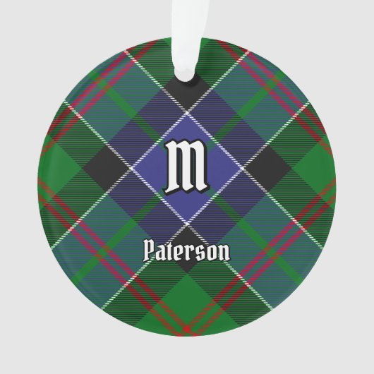 Clan Paterson Tartan Ornament (voorkant)