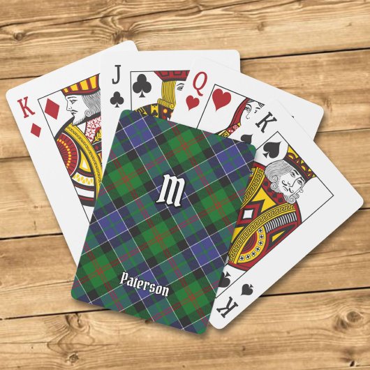 Clan Paterson Tartan Pokerkaarten