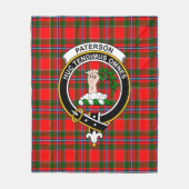 Clan Paterson Tartan Pset Fleece Deken (Voorkant)