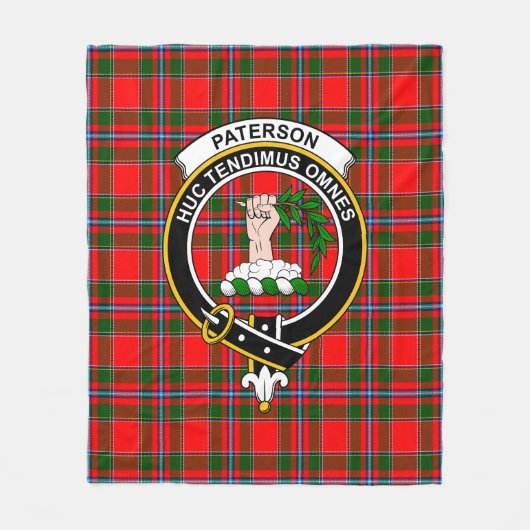 Clan Paterson Tartan Pset Fleece Deken (Voorkant)