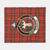 Clan Paterson Tartan Pset Fleece Deken (Voorkant (Horizontaal))