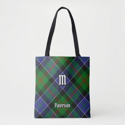 Clan Paterson Tartan Tote Bag (Voorkant)