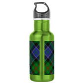 Clan Paterson Wapen over Tartan Waterfles (Achterkant)