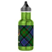 Clan Paterson Wapen over Tartan Waterfles (Rechts)