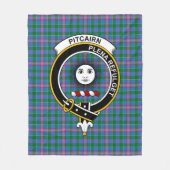 Clan Pitcairn Tartan Fleece Deken (Voorkant)