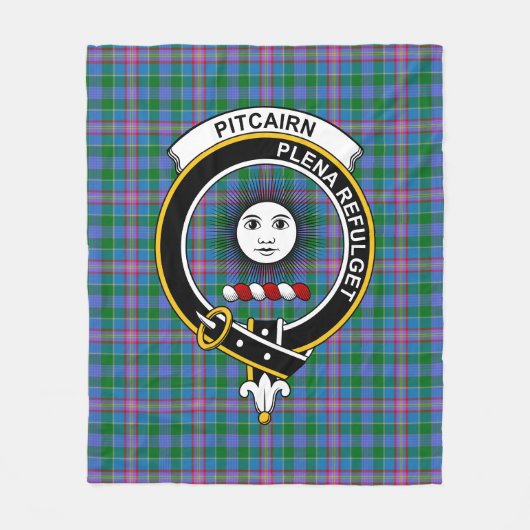Clan Pitcairn Tartan Fleece Deken (Voorkant)