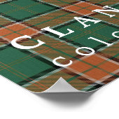 Clan Pollock Colors of Scotland Tartan Poster (Hoek)
