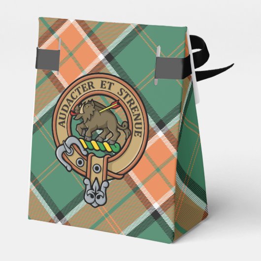 Clan Pollock Crest Favor Box Bedankdoosjes (Achterkant)