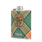 Clan Pollock Crest Flask Heupfles (Links)