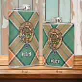 Clan Pollock Crest Flask Heupfles