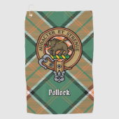 Clan Pollock Crest Golf Towel Golfhanddoek (Voorkant)