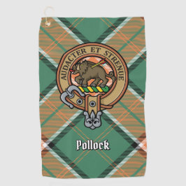 Clan Pollock Crest Golf Towel Golfhanddoek