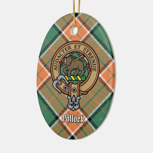 Clan Pollock Crest keramisch Ornament (Links)