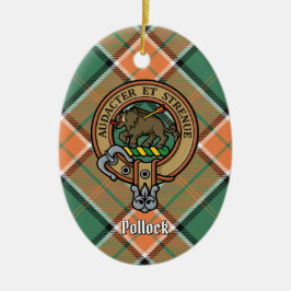 Clan Pollock Crest keramisch Ornament