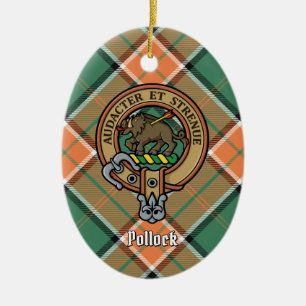 Clan Pollock Crest keramisch Ornament
