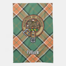 Clan Pollock Crest Kitchen Towel Theedoek