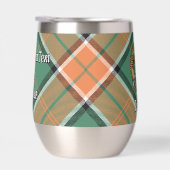 Clan Pollock Crest over Tartan (Rechts)