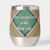 Clan Pollock Crest over Tartan (Achterkant)