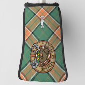Clan Pollock Crest over Tartan Golfheadcover (Draai 90)