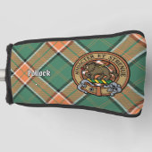 Clan Pollock Crest over Tartan Golfheadcover (Voorkant)