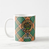 Clan Pollock Crest over Tartan Koffiemok (Links)