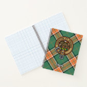 Clan Pollock Crest over Tartan Notitieboek (Binnen)