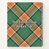 Clan Pollock Crest over Tartan Notitieboek (Achterkant)