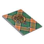 Clan Pollock Crest over Tartan Notitieboek (Rechterzijde)