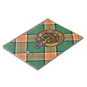 Clan Pollock Crest over Tartan Notitieboek (Linkerzijde)