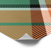 Clan Pollock Crest over Tartan Poster (Hoek)