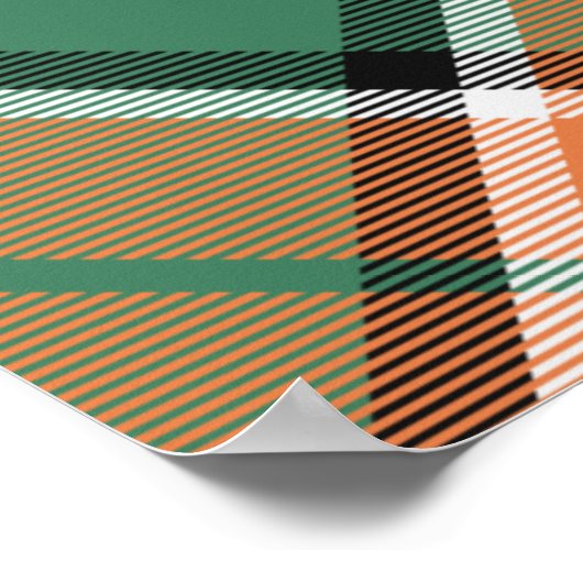 Clan Pollock Crest over Tartan Poster (Hoek)