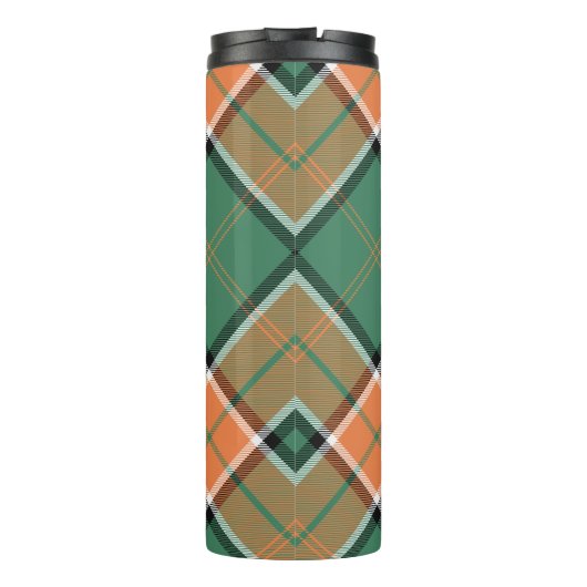 Clan Pollock Crest over Tartan Thermosbeker (Achterkant)