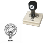 Clan Pollock Crest Rubber Stamp Rubberstempel (Gestempeld)