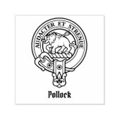 Clan Pollock Crest Self-Inking Stamp Zelfinktende Stempel (Design)