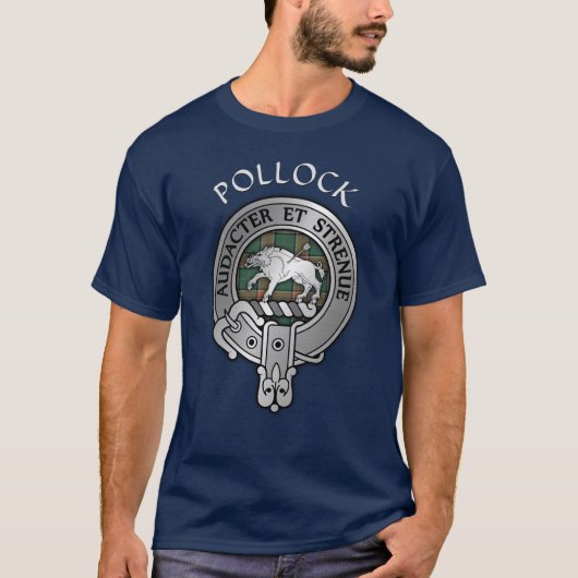Clan Pollock Crest T-shirt (Voorkant)