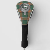 Clan Pollock Crest & Tartan Golfheadcover (Voorkant)