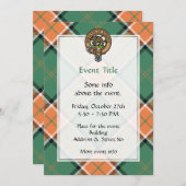 Clan Pollock Crest Uitnodiging (Voorkant / Achterkant)