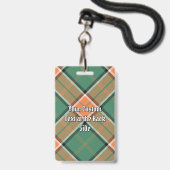 Clan Pollock Tartan Badge (Achterkant met lanyard)