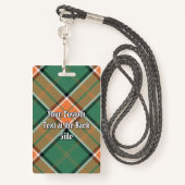 Clan Pollock Tartan Badge (Achterkant met draagriem)