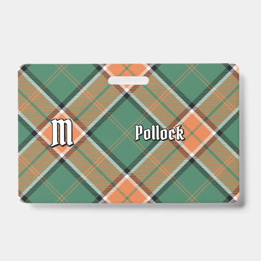 Clan Pollock Tartan Badge (Voorzijde)