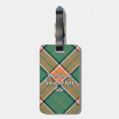 Clan Pollock Tartan Bagagelabel (Achterkant verticaal)